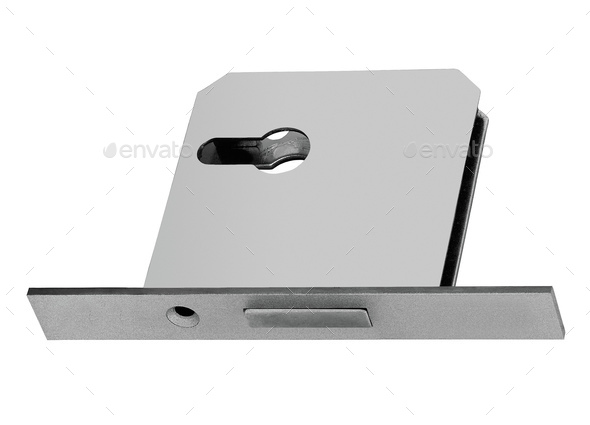 conventional mortise lock for door - Stock Photo - Images