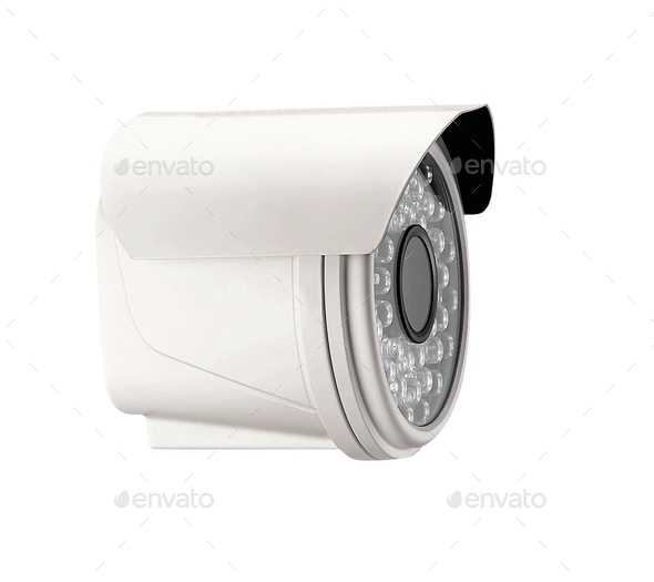 spy camera isolated on white - Stock Photo - Images