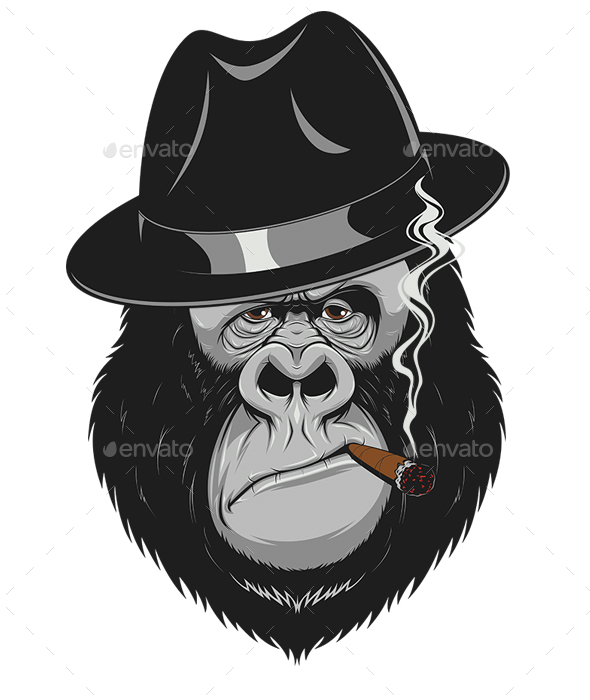 Monkey Gangster by Andrey1005 | GraphicRiver