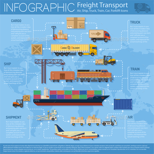 Freight Transport Infographics - Industries Business
