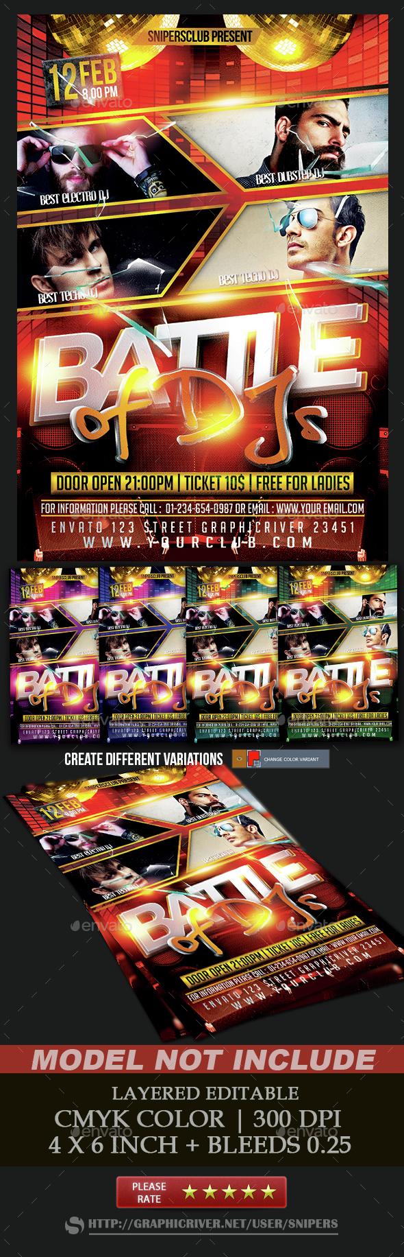 Battle of Djs - Events Flyers