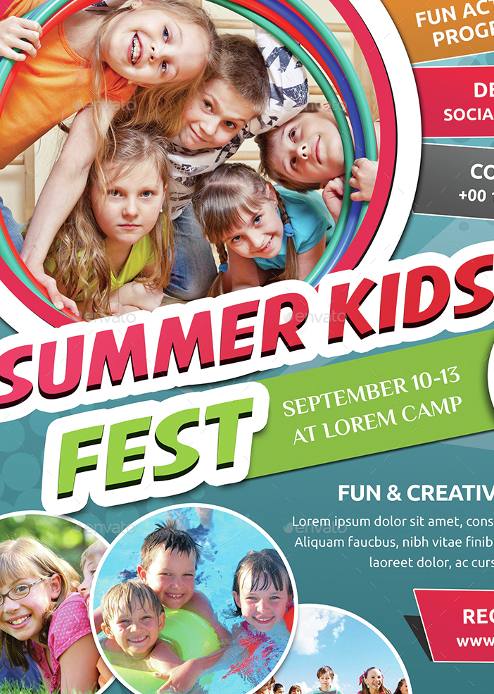 Kids Summer Camp Flyer