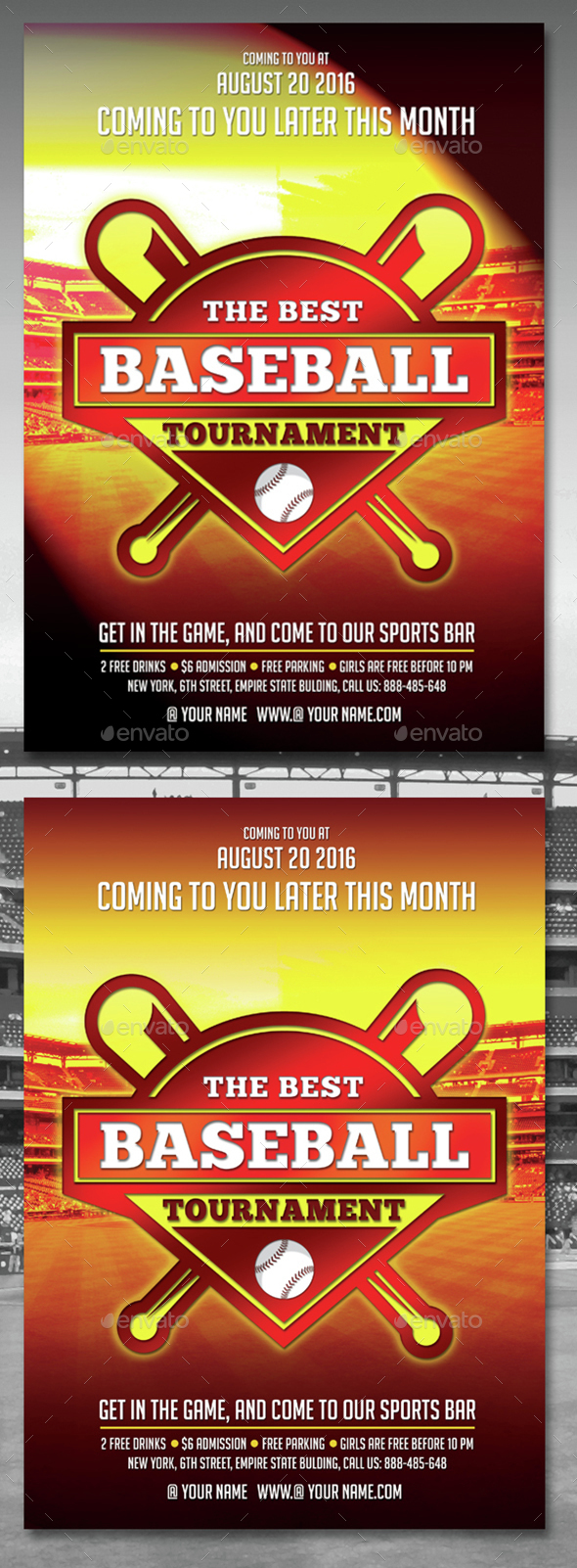 Baseball Flyer Template - Sports Events