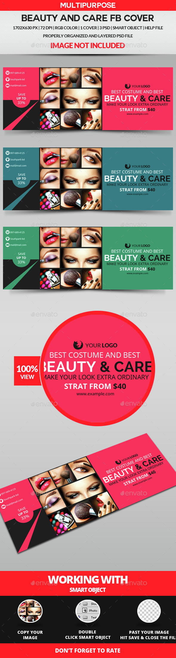 Beauty & Care Facebook Cover - Facebook Timeline Covers Social Media