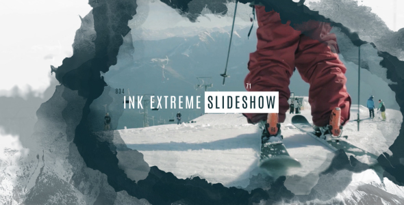 Ink Extreme Slideshow Video Displays template preview