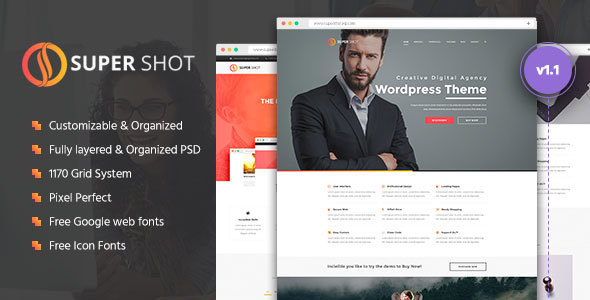 SuperShot | Creative PSD Template