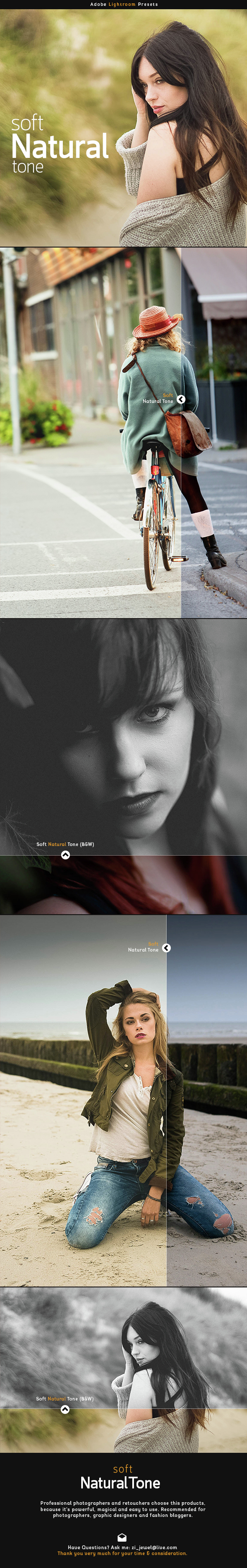 Soft Natural Tone Presets by zipixa GraphicRiver