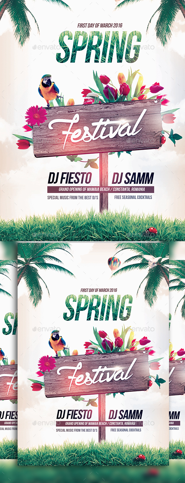 The Spring Festival - Events Flyers