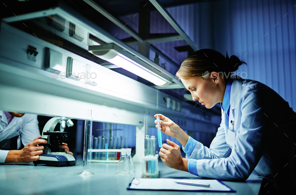 Scientist in lab - Stock Photo - Images