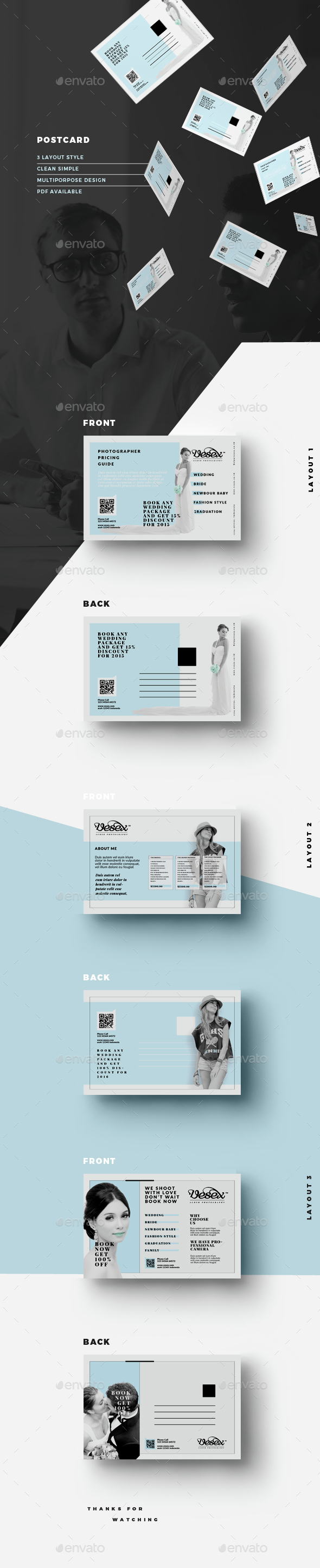 Wedding Postcard - Cards & Invites Print Templates