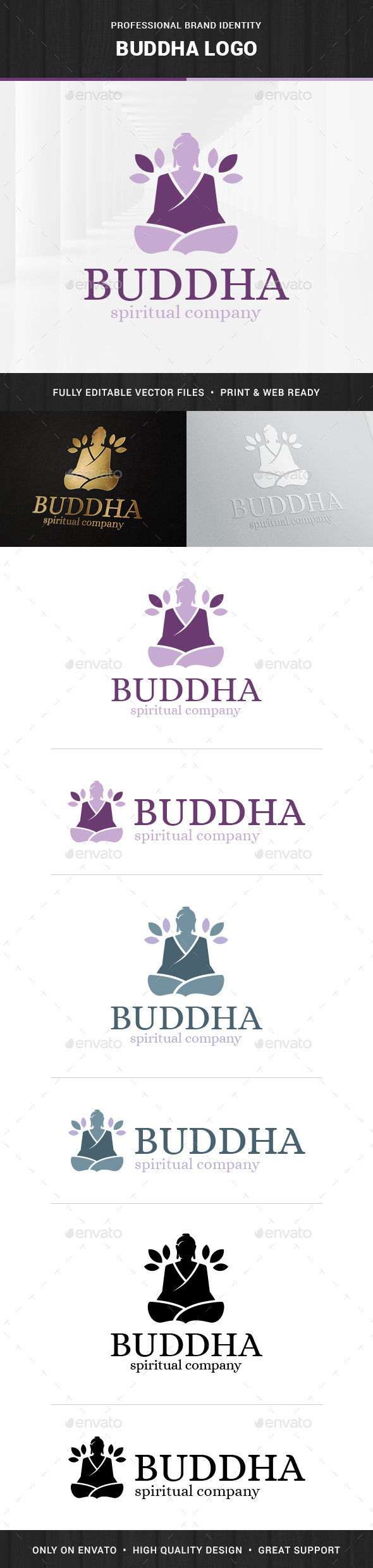 Buddha Logo Template - Humans Logo Templates