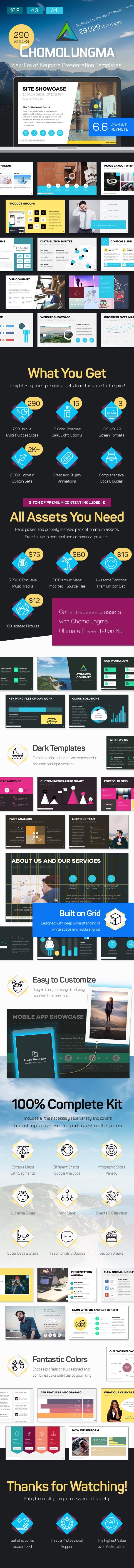 Chomolungma — Ultimate Keynote Presentation Kit - Business Keynote Templates