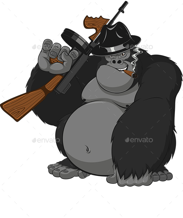 Monkey with Guns - Animals Characters