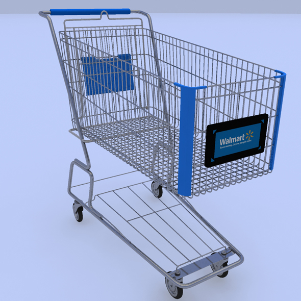 Walmart Shopping Cart - 3Docean 14962867