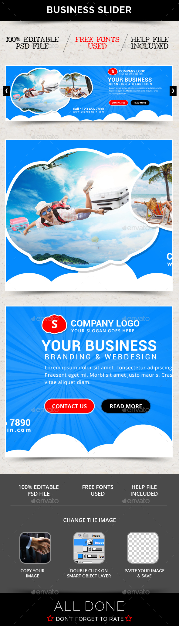 Business Slider V59 - Sliders & Features Web Elements