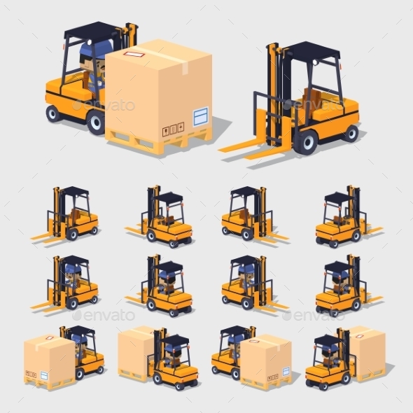 Forklift - Man-made Objects Objects