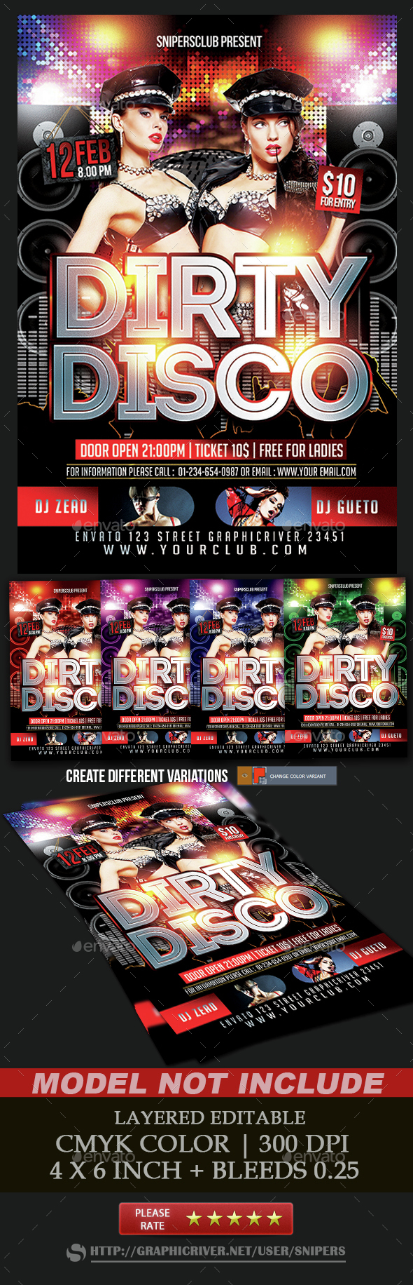 Dirty Disco - Events Flyers