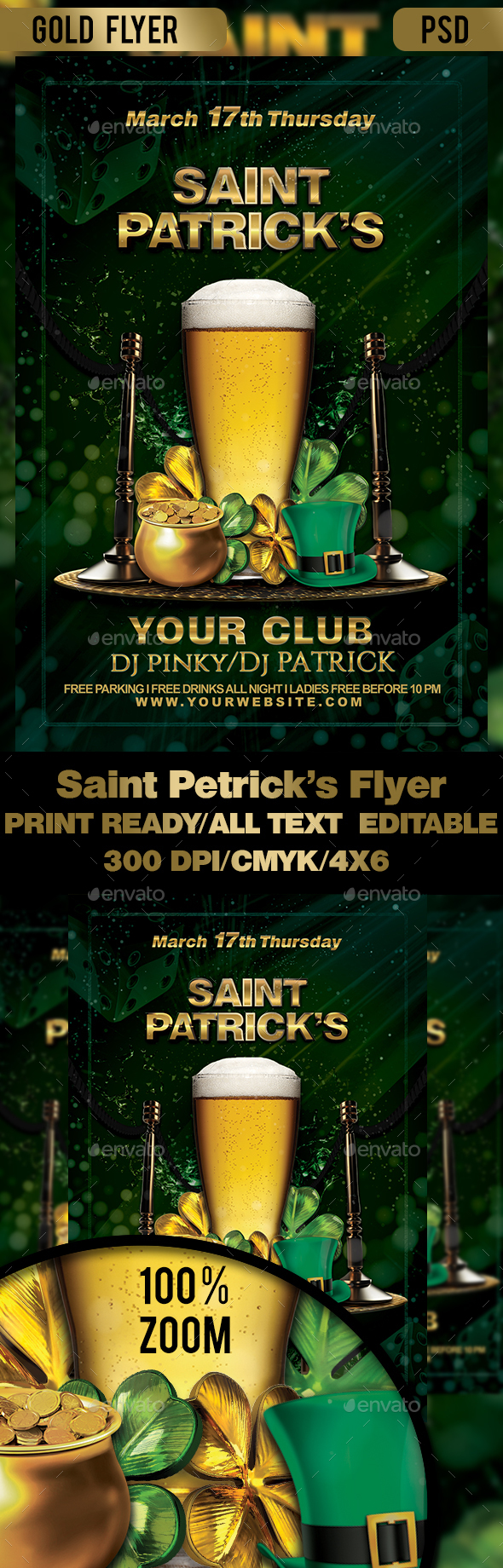 St. Patrick's Flyer - Clubs & Parties Events