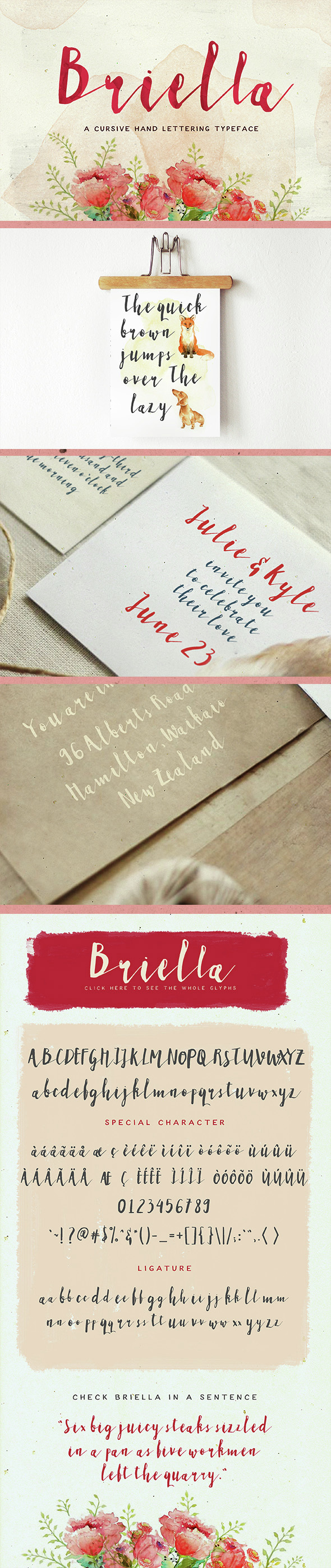 Briella - Script Fonts