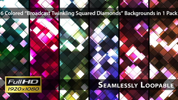 Broadcast Twinkling Squared Diamonds - Pack 02 alt