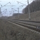 Railway Track, Isolators, Grey Grass In The Ukrainian Fields.  - VideoHive Item for Sale