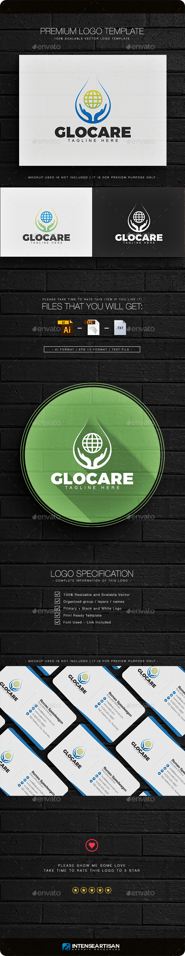 Glocare Logo - Nature Logo Templates