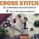 Download Cross Stitch and Needlepoint Photoshop Mockup by psddude | GraphicRiver