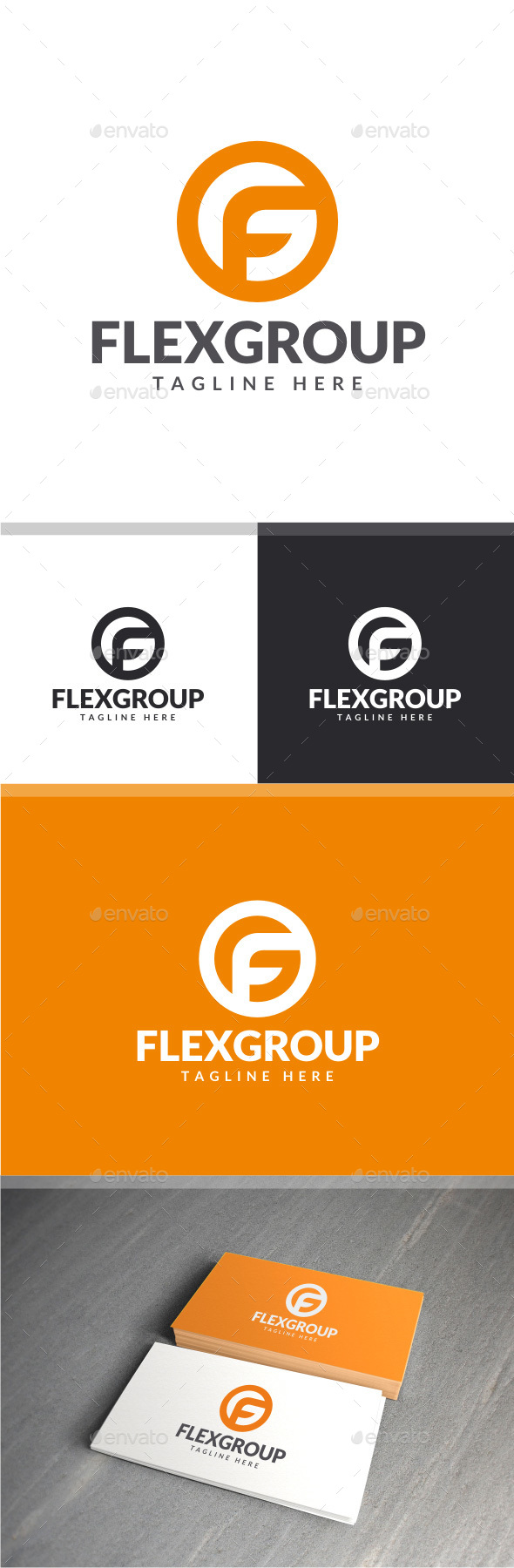 Flex Group - F G Logo - Letters Logo Templates