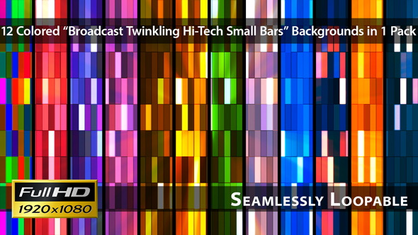 Broadcast Twinkling Hi-Tech Small Bars - Pack 03