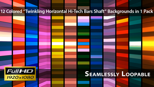Broadcast Twinkling Horizontal Hi-Tech Bars Shaft - Pack 02