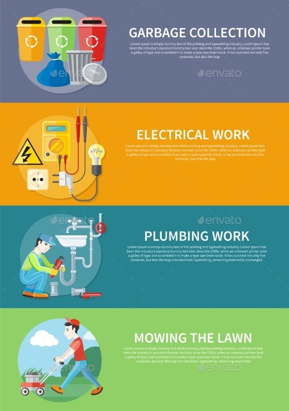 Electrical, Plumbing Work And Mowing Lawn - Concepts Business