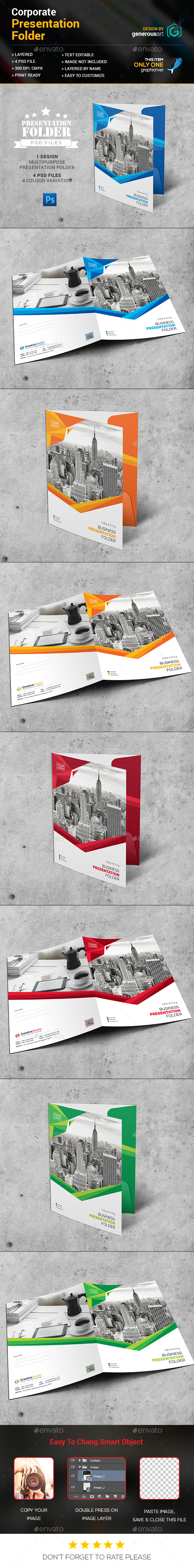 New Presentation Folder - Stationery Print Templates