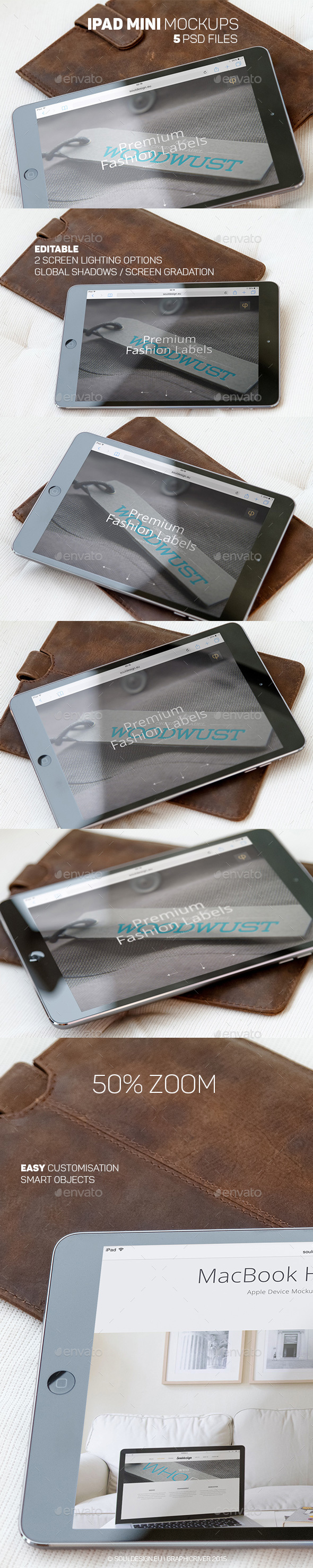 iPad Mini Apple Tablet Mockups - Mobile Displays