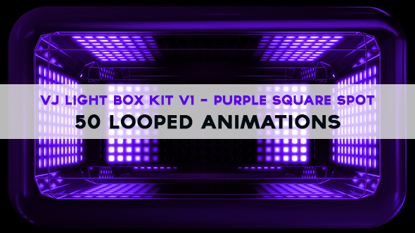 Vj Light Box Kit V1 - Purple Square Spot Pack