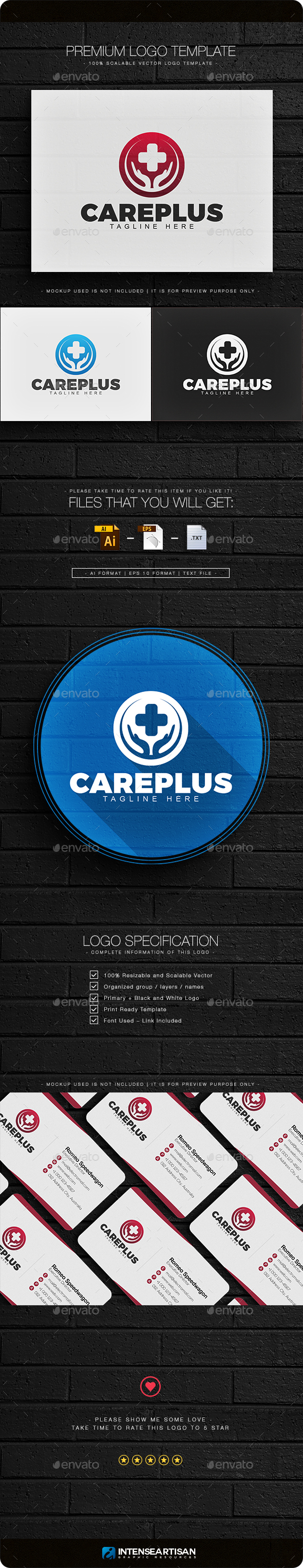 Care Plus Logo - Objects Logo Templates