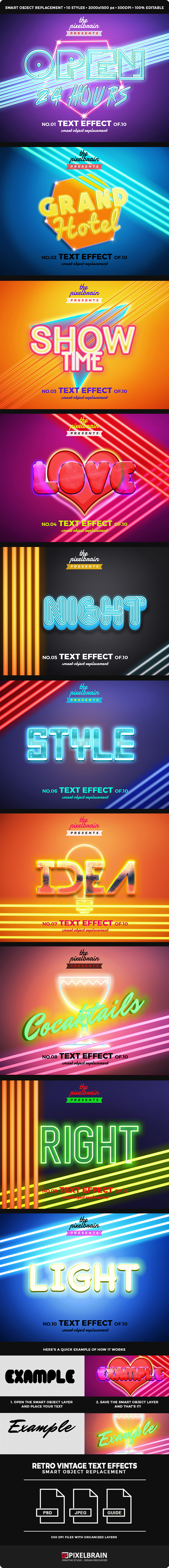 Neon Text Effects Vol.1 - Text Effects Actions
