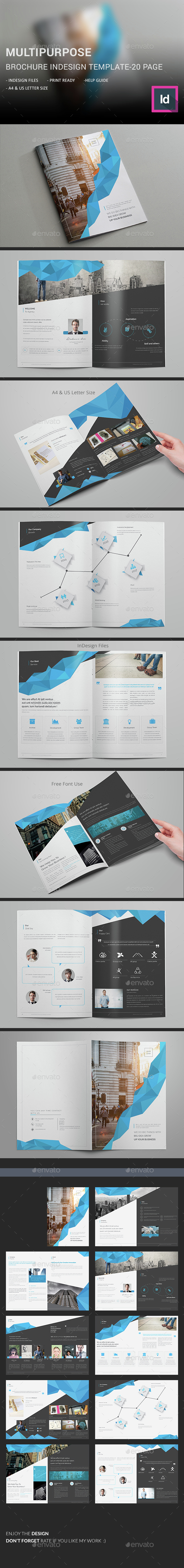 Multipurpose Brochure InDesign Template - Corporate Brochures