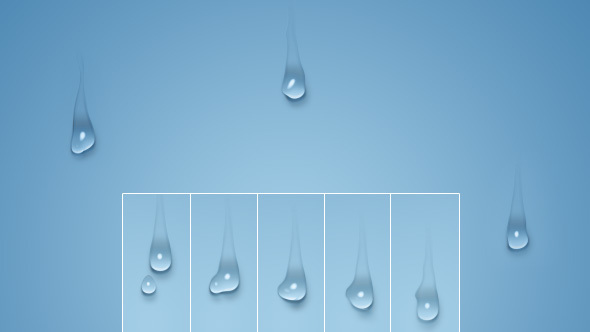 Sliding Merging Water Drop Movement