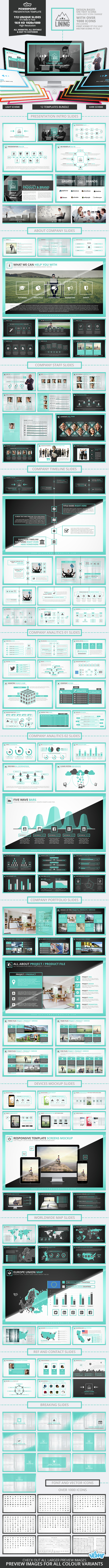 Lining Powerpoint Presentation Template - Creative PowerPoint Templates