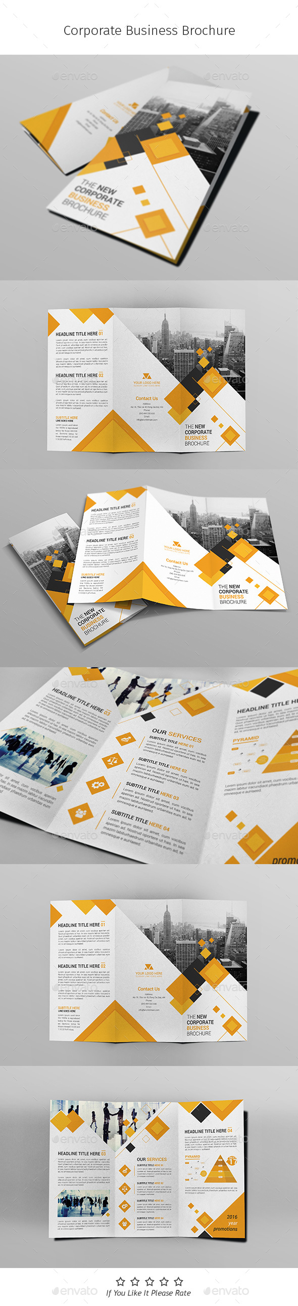 A4 Corporate Business Flyer Template Vol 05 - Corporate Brochures