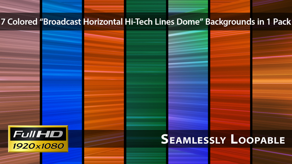 Broadcast Horizontal Hi-Tech Lines Dome - Pack 02