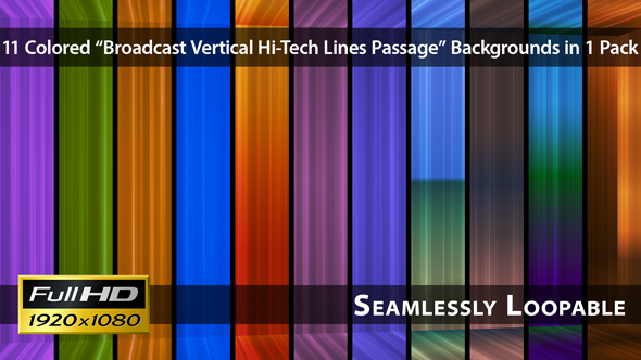 Broadcast Vertical Hi-Tech Lines Passage - Pack 02