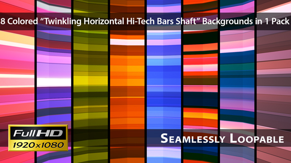 Broadcast Twinkling Horizontal Hi-Tech Bars Shaft - Pack 03