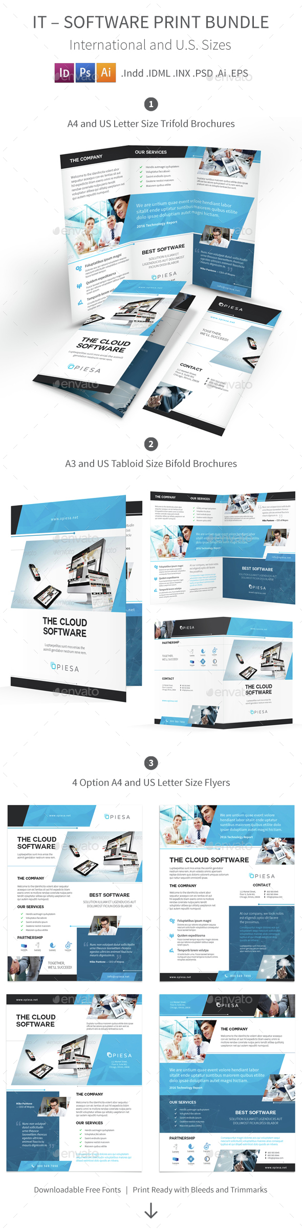 IT – Software Print Bundle 5 - Corporate Brochures