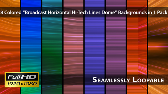 Broadcast Horizontal Hi-Tech Lines Dome - Pack 03