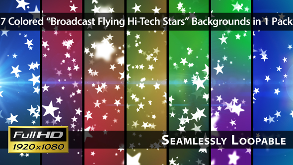 Broadcast Flying Hi-Tech Stars - Pack 01