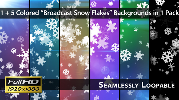 Broadcast Snow Flakes - Pack 02