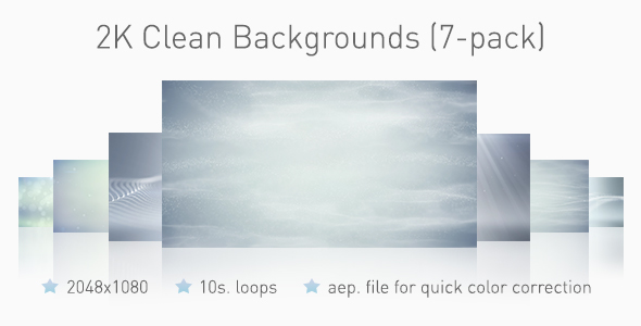 Clean Backgrounds (7-Pack)