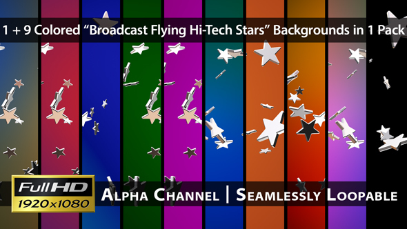Broadcast Flying Hi-Tech Stars - Pack 02