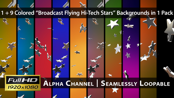 Broadcast Flying Hi-Tech Stars - Pack 03